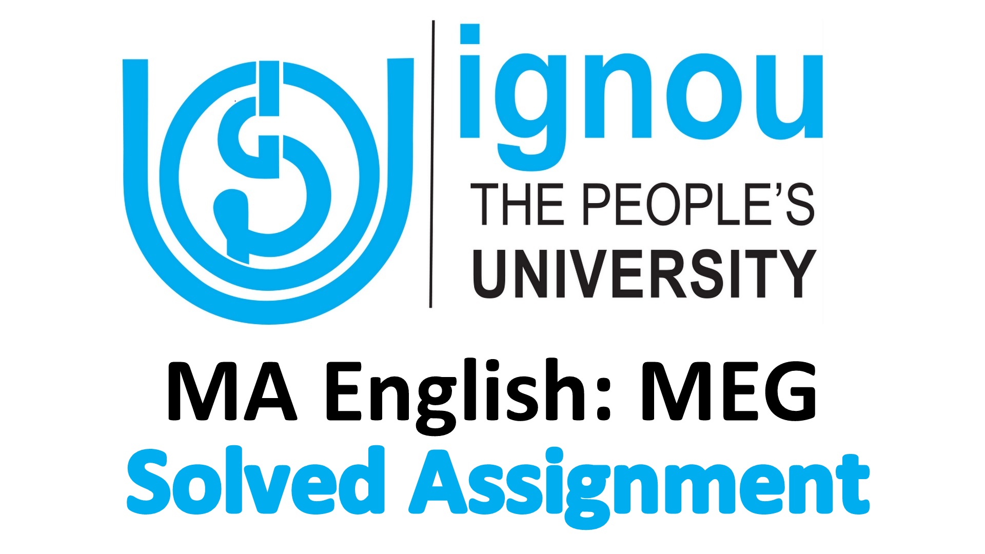 Featured Image - IGNOU MA English Solved Assignment Download
