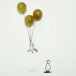 03. Grapes Ballon - Amazing Illustrations & Drawing (3)