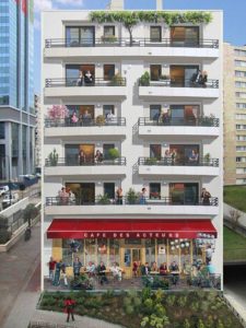 Amazing Architectural Illusion Arts (7) - Cafe below the Flats