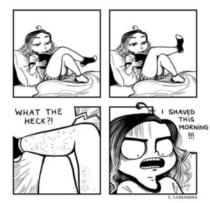 8. The Awkward Hair - Girls Comic Images